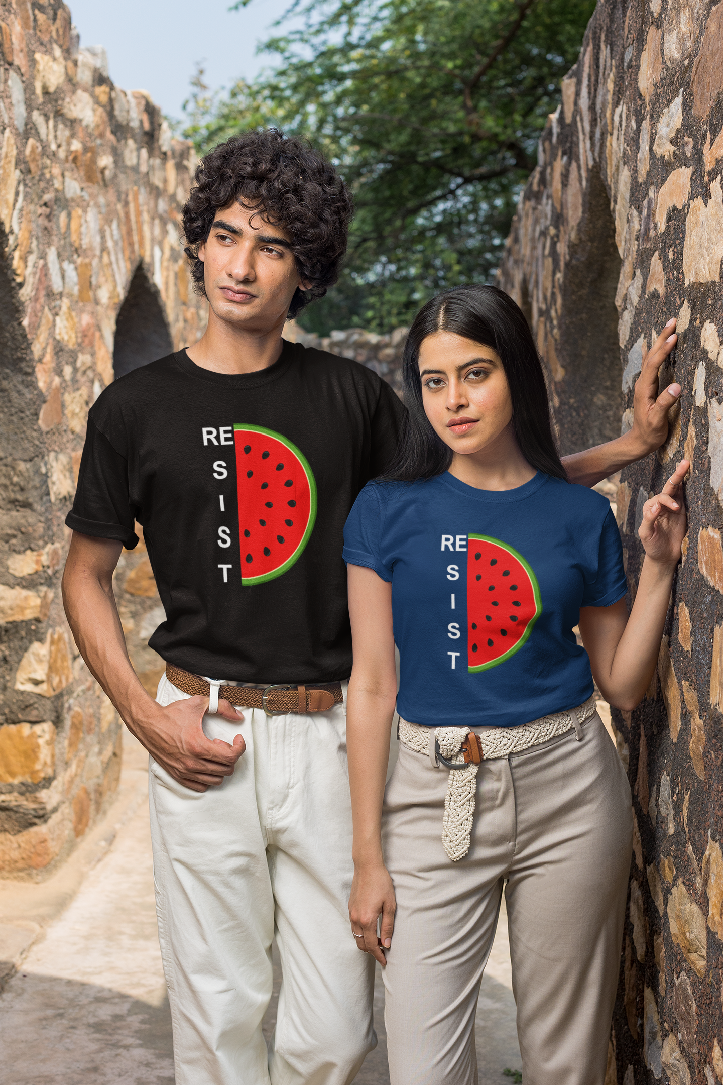 Resist watermelon Unisex T-Shirt-Assorted